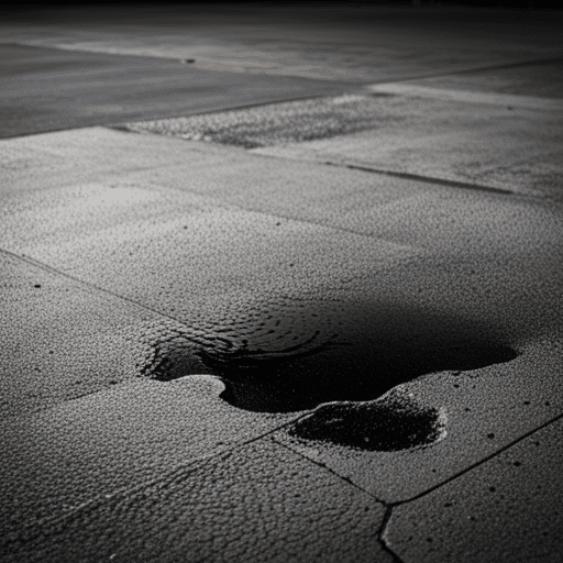 oil puddle under vehicle