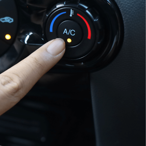 car ac blowing hot air