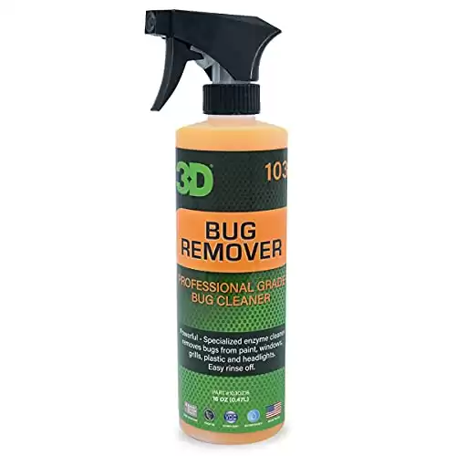 3D Bug Remover - All Purpose Exterior Cleaner & Degreaser to Wipe Away Bugs on Plastic, Rubber, Metal, Chrome, Aluminum, Windows & Mirrors, Suitable for use on Car Paint, Wax & Clear Coat ...