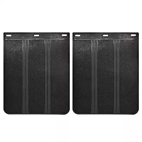 2pcs/Set Universal Heavy Duty Rubber Mud Flaps Car Pickup SUV Vans minivans Light Trucks RVs SUVs Semi-Truck Motor Home 4x4 4WD Off-Road Splash Guards Mudflaps Mudguards Dirty Traps 15 x12