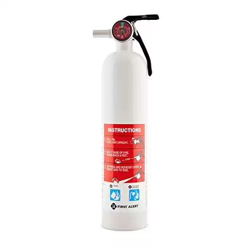 FIRST ALERT AUTOMAR10 Car and Marine Fire Extinguisher, FE10GR, UL RATED 10-B:C, White, 1-Pack