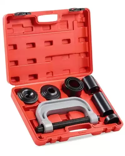 OMT Heavy Duty Ball Joint Press & U Joint Removal Tool Kit with 4x4 Adapters, for Most 2WD and 4WD Cars and Light Trucks